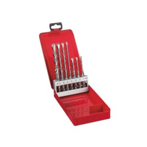 Milwaukee Hammerbohrer-Set SDS-Plus Mauerbohrer, Steinbohrer, mit konisch verlaufendem Spiralrücken - 7-teilig