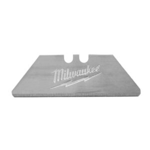 Milwaukee abgerundete Trapezklingen, Messerklingen aus Micro Carbide Stahl, Ersatzmesser im praktischen Spender- 5 Stück