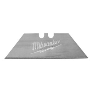 Milwaukee Trapezklingen, Messerklingen aus Micro Carbide Stahl, Teppichmesser, im praktischen Spender - 50 Stück