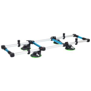 KS Tools Vierfach-Saugheber 140.1009, Heben, Tragen und Halten, Fliesen-Tragegriff, Plattenträger - bis 100 kg