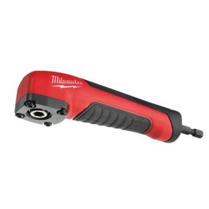 Milwaukee Winkelschraubvorsatz 1/4" Aufnahme schlagfest, 90°-Konstruktion, Winkelschrauber, Akkuschrauber, mit 10 Bits