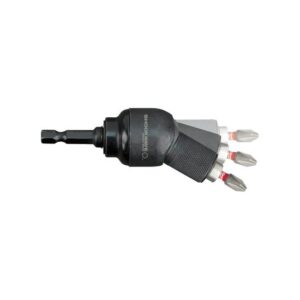 Milwaukee Winkelschraubgelenk Knuckle 1/4" Hex Aufnahme, schlagfest, verschiedene Winkelpositionen, inkl. 10 Bits