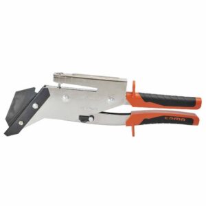 HaWe Faserzement-Handschere 2568.2, Schieferschere mit Lochvorrichtung, Feder- und Handschutzgriff, 330mm