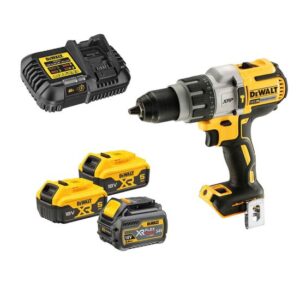 DeWALT Akku-Schlagbohrschrauber DCD996TP2-QW 18V 2x 5Ah Akku + 6Ah Akku FlexVolt, Akkuschrauber, Bohrmaschine