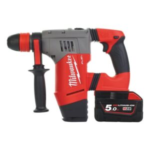 Milwaukee Akku-Kombihammer M28CHPX-502X Hammerbohrer, Meißelhammer, SDS-Plus, Robustes Metallgetriebegehäuse, 28V