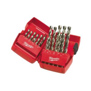 Milwaukee Metallbohrerkassette HSS-G THUNDERWEB DIN 338, Spiralbohrer, Stahlbohrer, 800 N/mm² Zugfestigkeit, 25-teilig