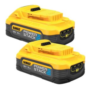 DeWALT Powerstack Akkus DCBP518H2-XJ - Li-Ion Akku 18V XR 5Ah - mit Pouch-Zellen-Technologie, 50% mehr Leistung