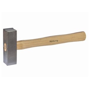 HaWe Hartmetall-Bossierhammer mit Eschenstiel, Galabau, Steinmetzhammer für Naturstein - 1500g