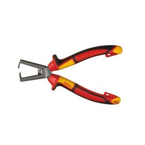 Milwaukee VDE Abisolierzange bis 10.000 Volt, Ergonomisch, Abisolierer, Induktionsgehärtete Schneiden, 160 mm