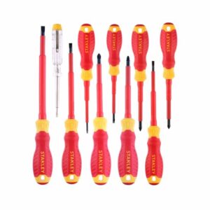 Stanley VDE Schraubendreher-Set STHT60032 Pozidriv, Philips, Schlitz, Spannungsprüfer, 10-teilig