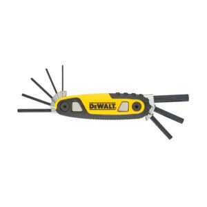 DeWALT Innen-Sechskantschlüssel DWHT0-70263 8-teilig, Schlüsselschrauben 1,5 - 8mm, 3-stufige Rasterung