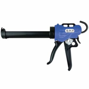 HaWe Kartuschen-Presse SX55, Fugen, Silikonpistole für bis zu 310ml Kartuschen, Aktivierbare Nachlaufstopp-Funktion