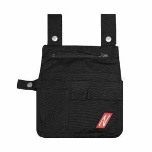 Nitras Werkzeugtasche, Canvas, Gürteltasche, Werkzeuggürtel, Handwerker, besonders viel Platz, schwarz