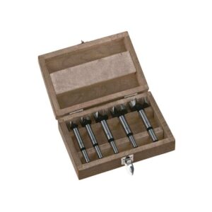 Milwaukee Forstnerbohrer-Set 5-teilig - Holzbohrer, Astlochbohrer, Scharnierbohrer mit Zentrierspitze - 15 - 35 mm