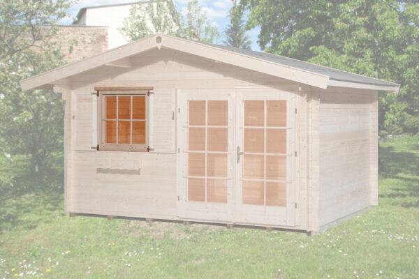 Einzelfenster für Gartenhaus 45 mm