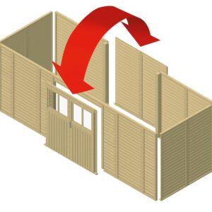 Geräteraum für Doppelcarport 5,40m