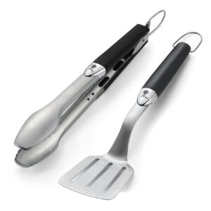 Grillbesteck Kompakt 2-teilig, Edelstahl, schwarz