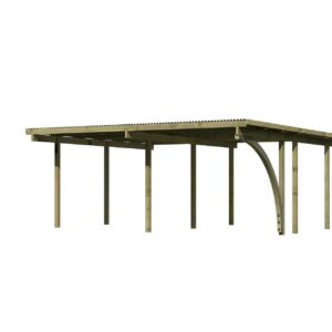 Doppelcarport Eco 1, 5,27x3,87x2,29m