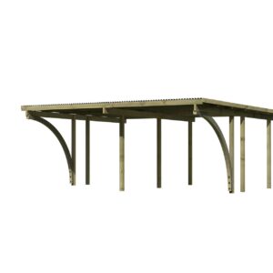 Doppelcarport Eco 1, 5,27x3,87x2,29m