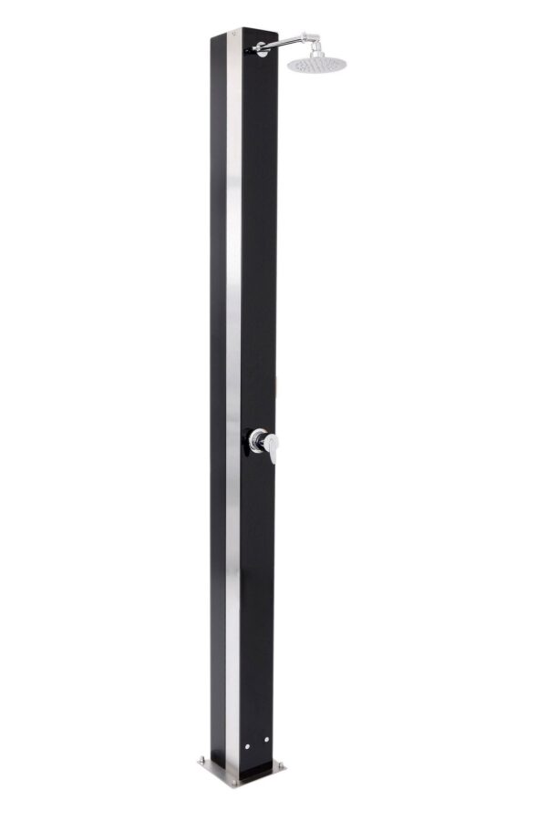 Solardusche Exquisit aus Edelstahl mit Glasfront 18l