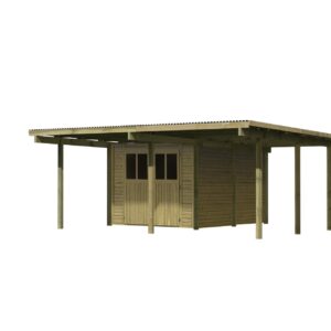 Doppelcarport Eco 2, 5,63x6,76x2,29m