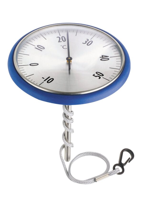 Schwimmbadthermometer Edelstahl