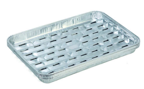 Aluminium-Grillschalen 5er-Set
