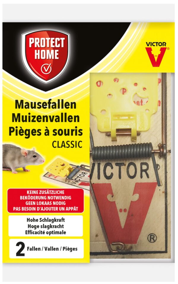 Mausefallen Classic, 2 Stück