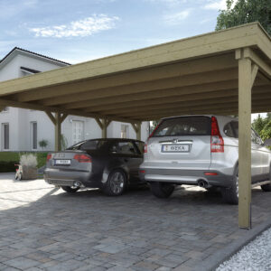 Doppelcarport 609 mit Stahltrapezblechdach