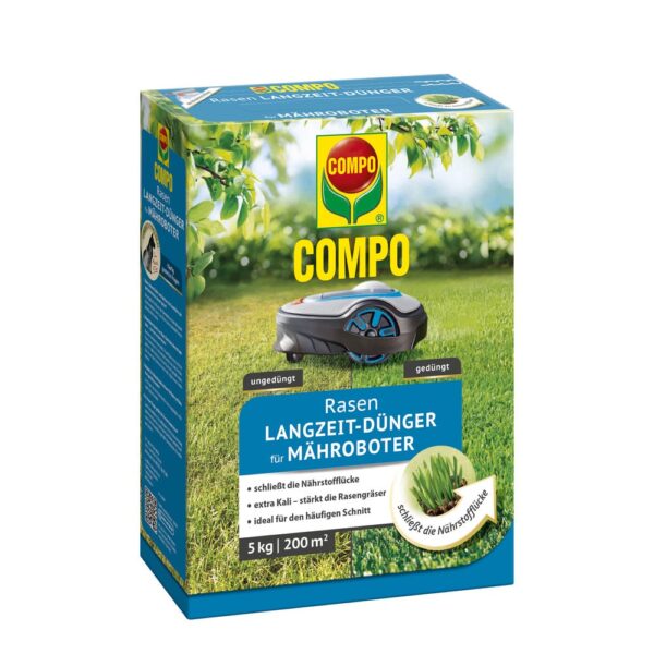 Rasenlangzeitdünger Mähroboter 5 kg für 200 m²