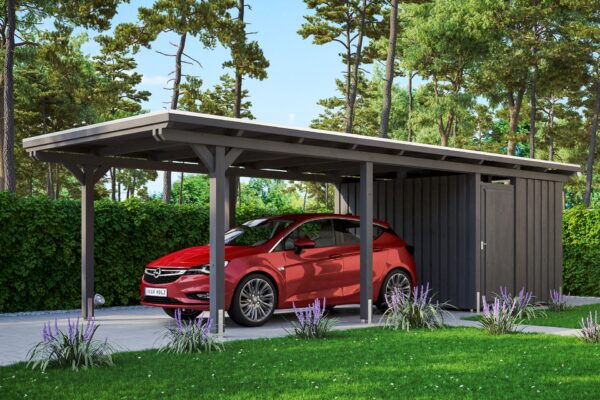 Carport Emsland m. Abstellraum