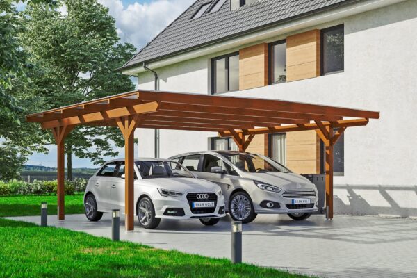 Carport Odenwald gerade Kopfbänder