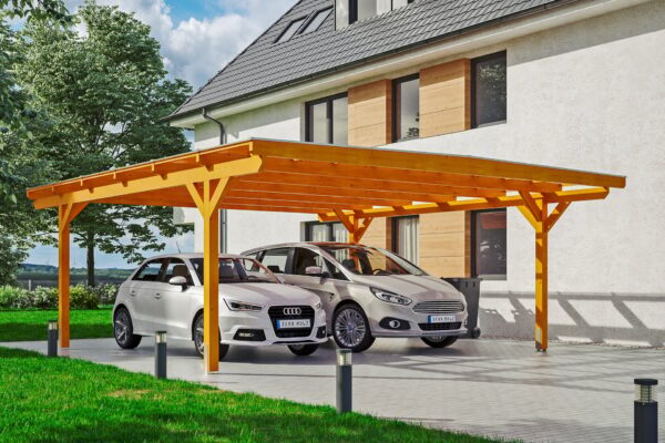 Carport Odenwald gerade Kopfbänder