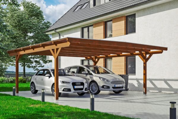 Carport Odenwald gerade Kopfbänder