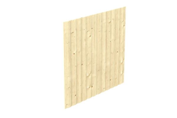 Seitenwand aus Deckeschalung 20x120mm Fichte