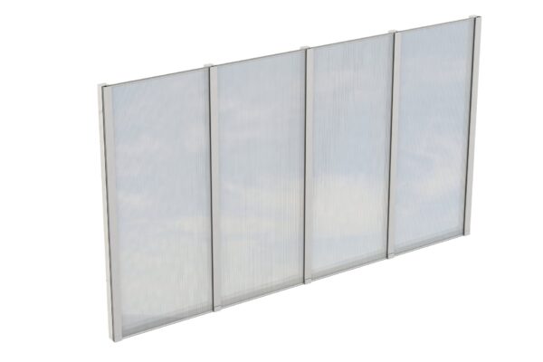 Seitenwand m. Polycarbonat, freistehend Fichte