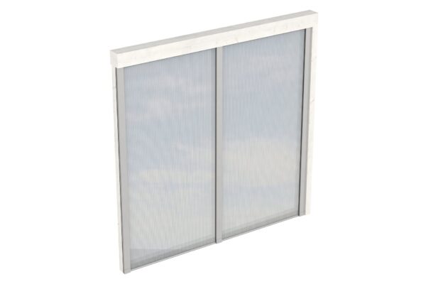 Seitenwand m. Polycarbonat, Wandanbau Fichte