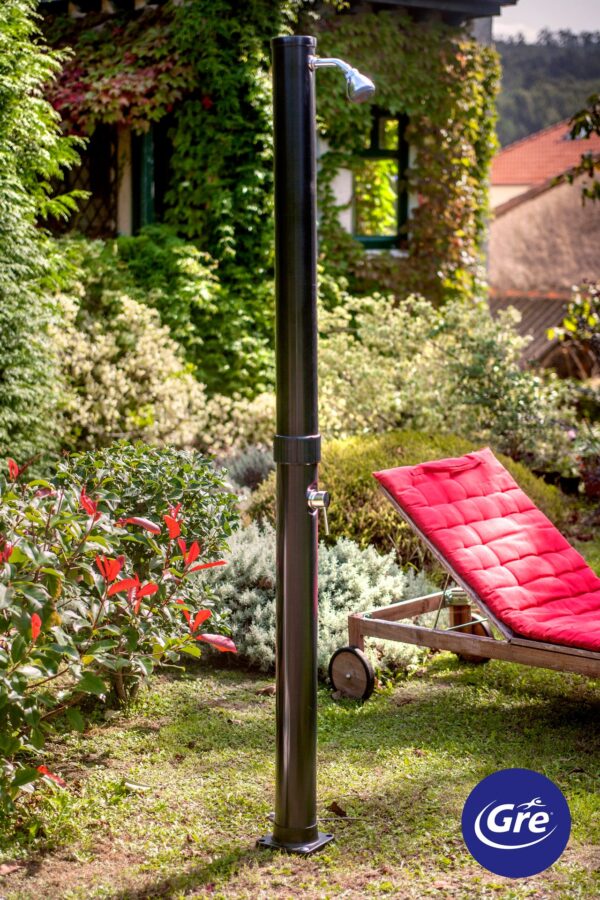 PVC Solardusche, 20l, schwarz, 2 Stück