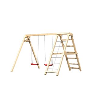 Doppelschaukel Felix mit Klettergerüst