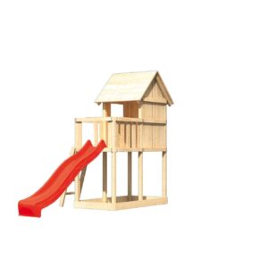 Stelzenspielhaus Frieda mit 2,5m Rutsche