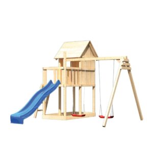 Stelzenspielhaus Frieda mit 2,5m Rutsche