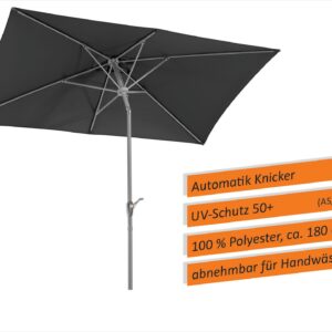 Rechteck-Sonnenschirm Porto 300x200/6cm