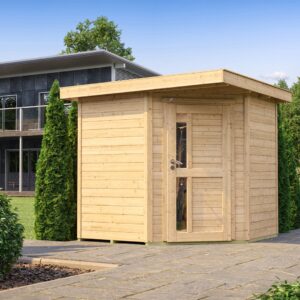 Gartenhaus 229 A, 21 mm, neue Design-Einzeltür