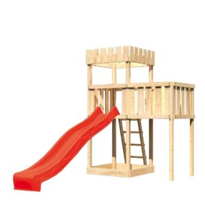 Spielturm Ritterburg Löwenherz mit 2,5m Rutsche