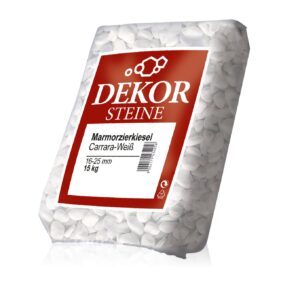 Marmorzierkiesel Carrara weiß