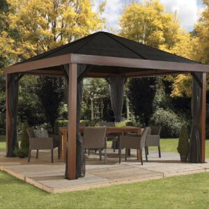 Pavillon Valencia 12x12 Holz-Edition