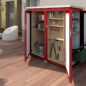 Garten [Q] Teras, schwedenrot