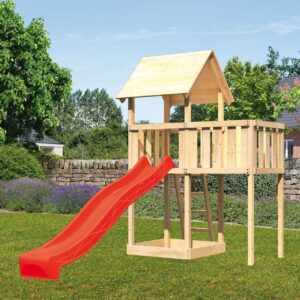 Kinderspielturm Lotti mit 2,5m Rutsche