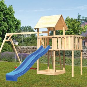 Kinderspielturm Lotti mit 2,5m Rutsche