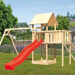 Kinderspielturm Lotti mit 2,5m Rutsche